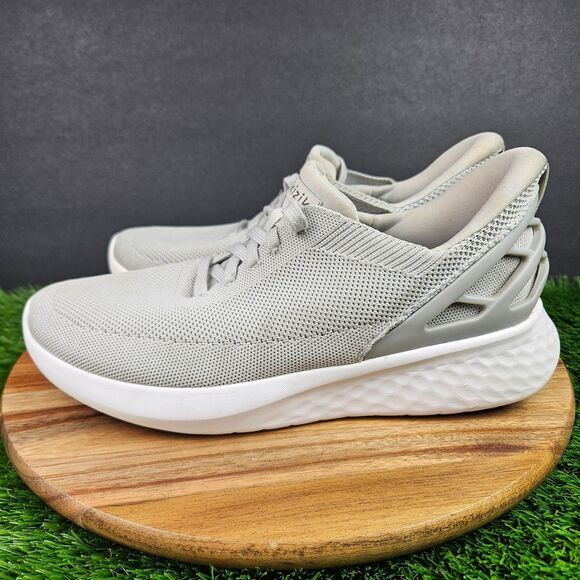 Kizik Athens Athletic Shoes Men\'s Size 8.5 Women\'s Size 10 Gray White Slip On main image 5